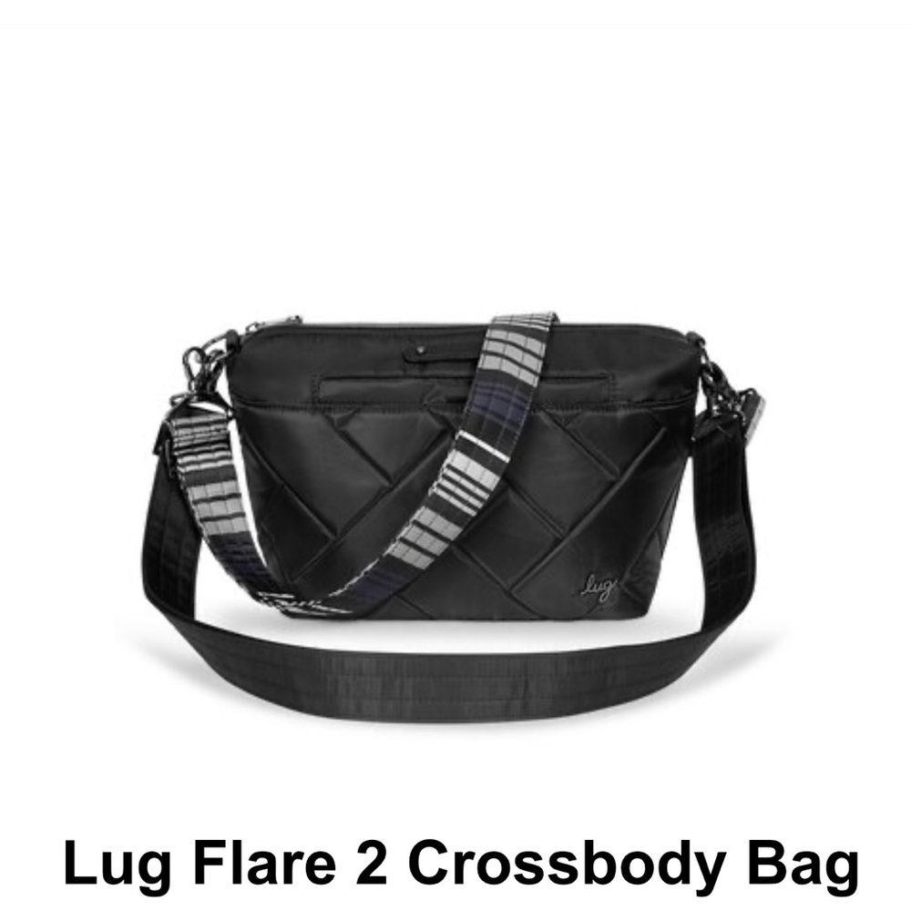 Lug Flare 2 crossbody midnight black